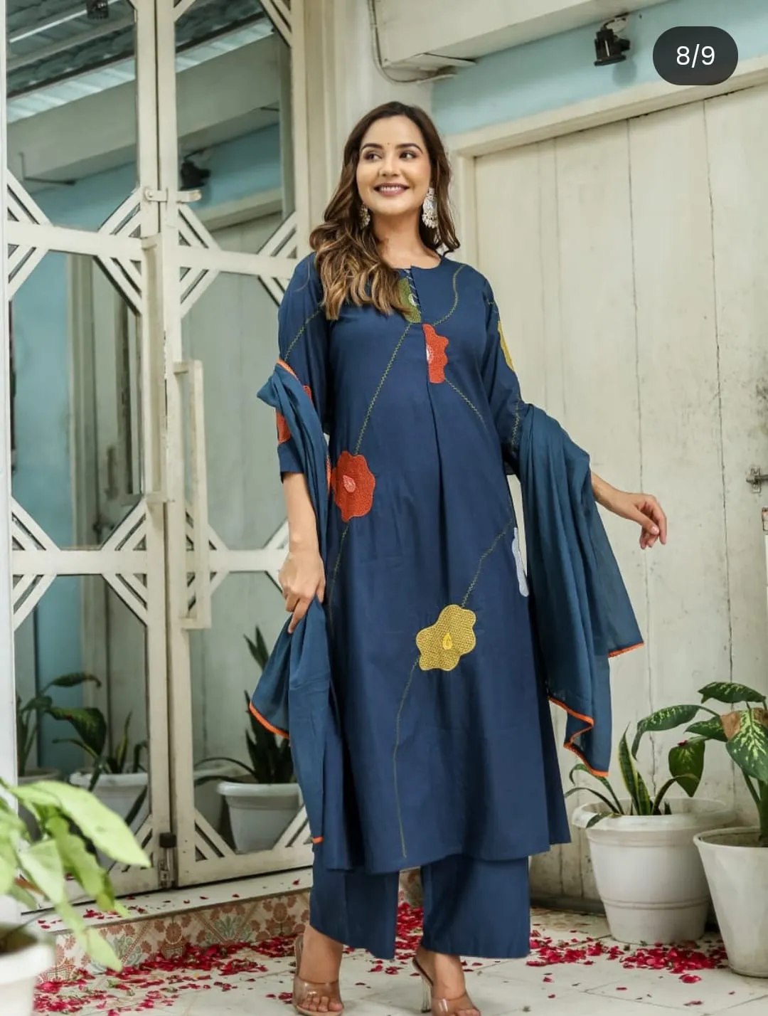 Kurta Palazzo and Dupatta Set